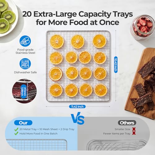 Food Dehydrator with 20 Trays