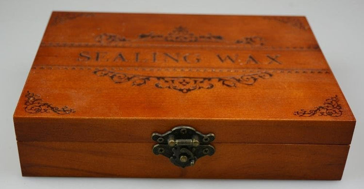Vintage Kettle Teapot Gift Cards Sealing Luxury Wood Box Art Wax Seal Sealing Stamp Decorative Wedding Invitations Gift Cards Paper Stationary Envelope Custom Picture Wax Seal Sealing Stamp Set