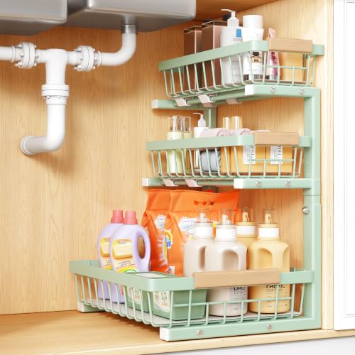 Under Sink Organizer (1-Pack / Green)