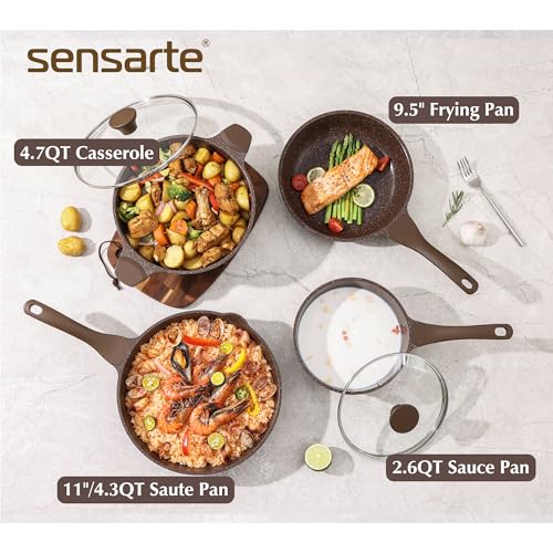 16Pcs Pots and Pans Set Non Stick