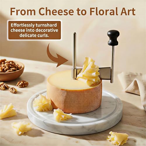 ZZXLLLO Girolle Cheese Curler Shaver Wheel (White)