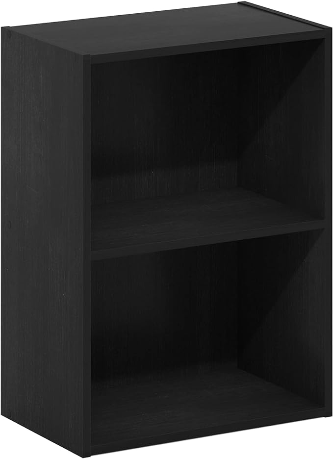 Furinno Luder Bookcase / Book / Storage, Blackwood 2-Tier