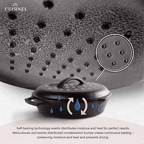 Cast Iron Skillet with Cast Iron Lid (Dual Handle Skillet + Cast Iron Lid / 12")
