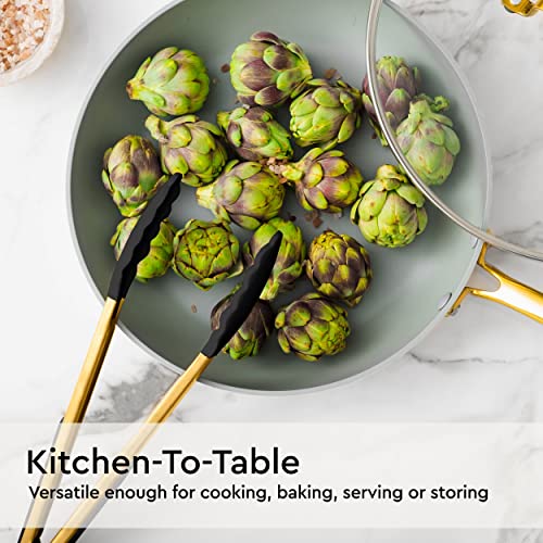 Black and Gold Kitchen Utensils Set (Black & Gold)