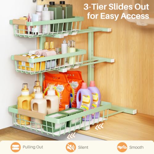 Under Sink Organizer (1-Pack / Green)