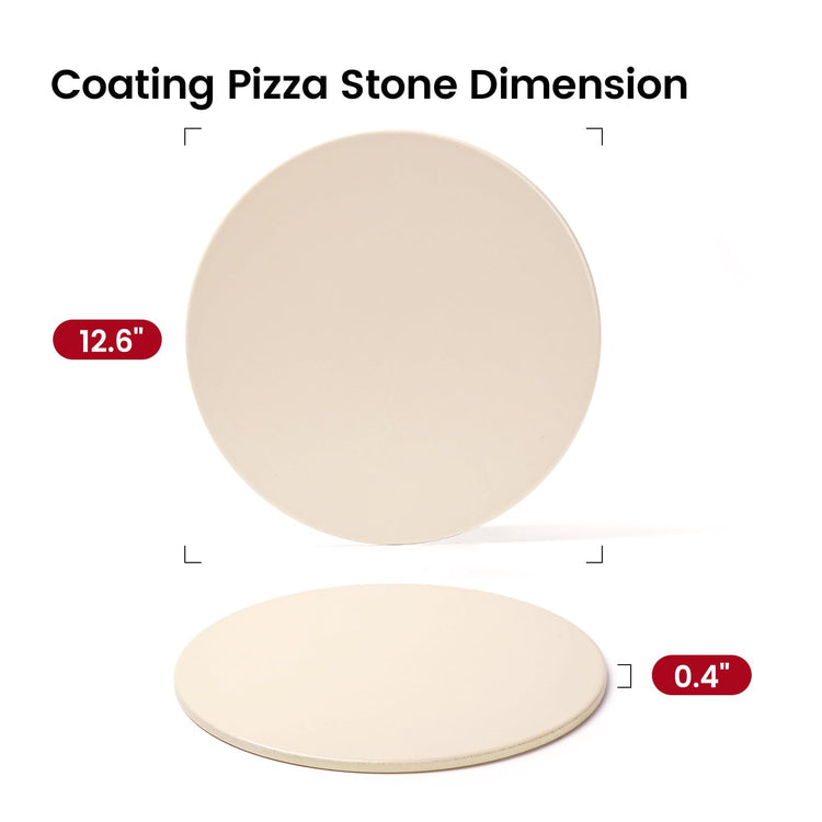 12.6" x 0.4" Coating Pizza Stone