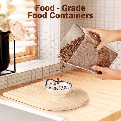 Pop Airtight Food Storage Containers Set with Lids (gray, 2x4.2Qt)