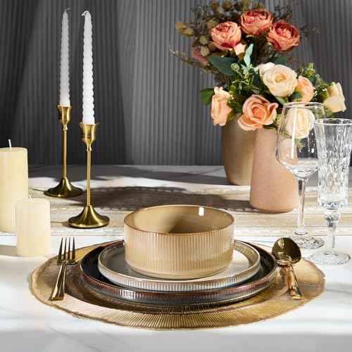 12 Piece Plates and Bowls Sets