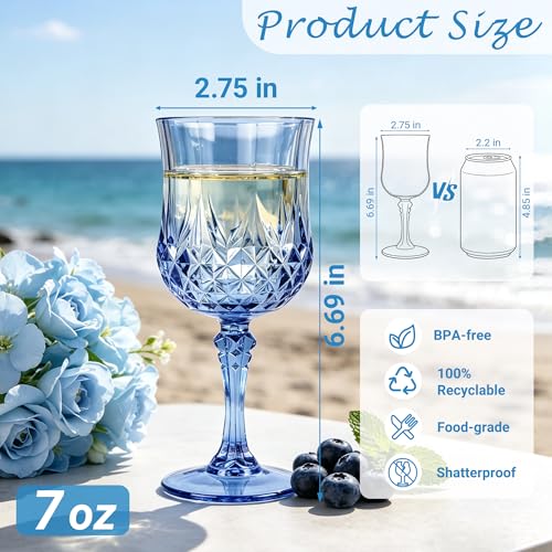 12Pack Plastic Wine Glasses (12 Count)