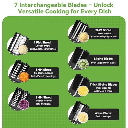 Electric Cheese Grater 7 in 1