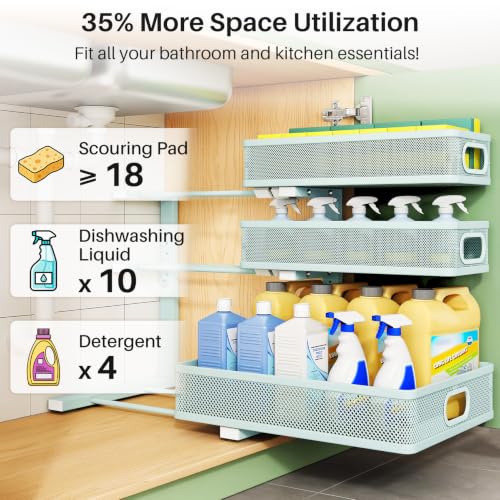 Under Sink Organizer (LightBlue / 1 Pack)