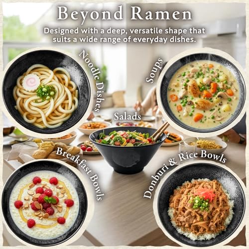 Japanese Ramen Bowl Set of 2