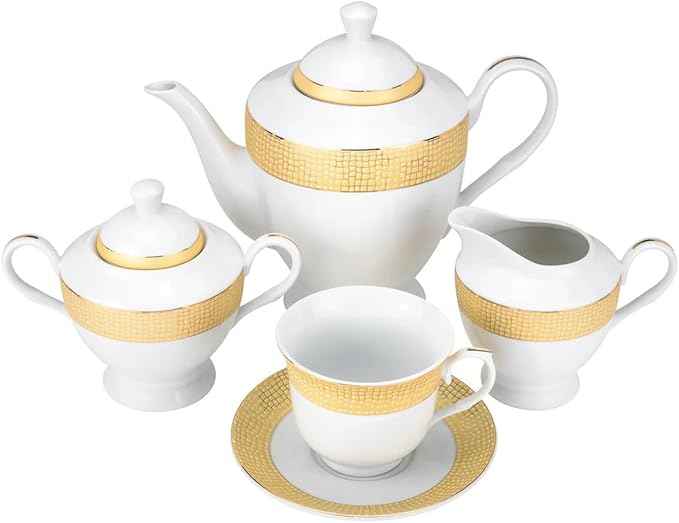 Euro Porcelain 57-pc Banquet Dinnerware Set, Luxury Porcelain Tableware, Service for 8 (1950G)