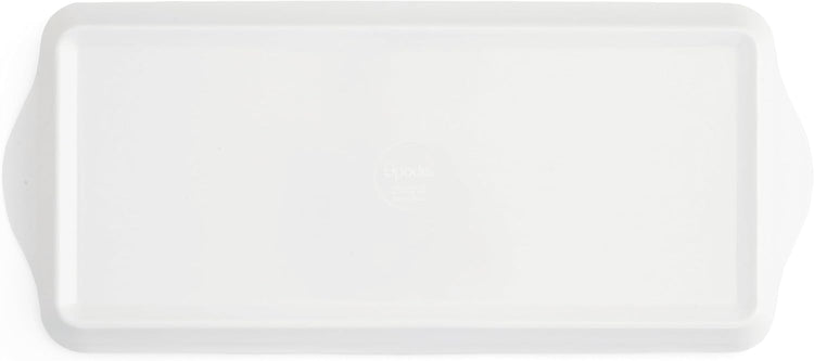 Pimpernel Morris & Co Willow Bough Sandwich Tray - Soft Sage Melamine Serving Tray for Tea Time, Light Snacks, TV Lunches - Easy-Clean Surface & Dishwasher Safe - 15 x 6 Inch, Ideal Housewarming Gift