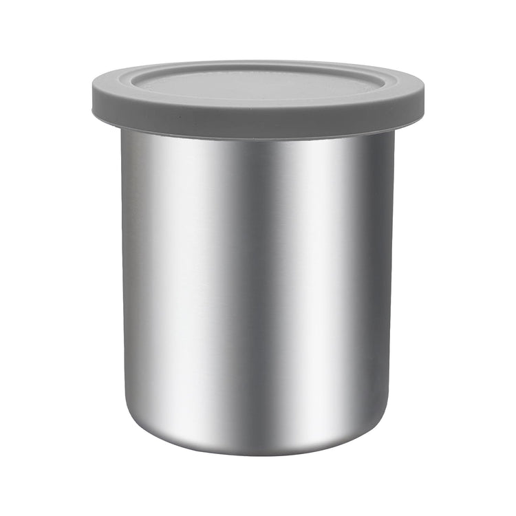 Stainless Steel Pint Containers & Lids Compatible with Ninja Creami ice Cream Maker NC500