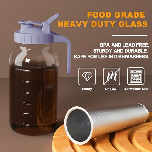 Cold Brew Coffee Maker (64 Ounces / Purple)