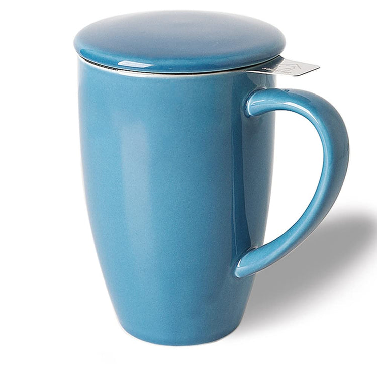 Sweejar Porcelain Tea Infuser Mug with Lid