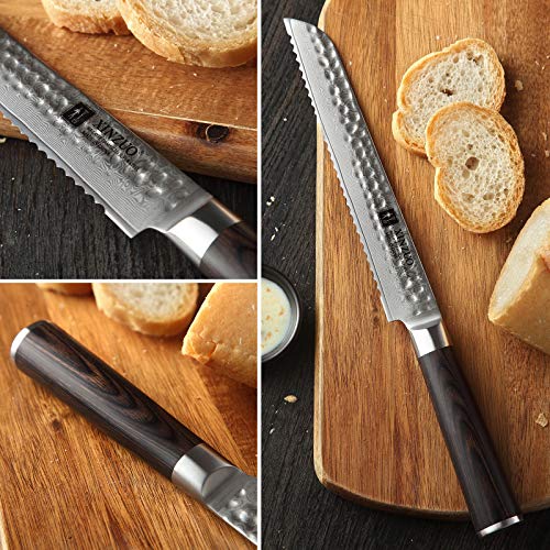 67 Layers Damascus Bread Slicing Knife