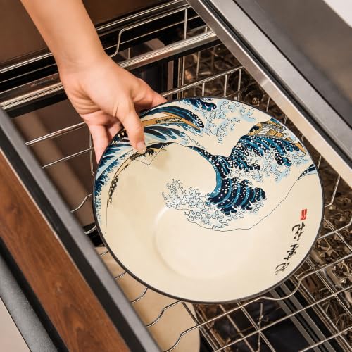 Large Ramen Bowl Set (Great Wave / 9 inch)