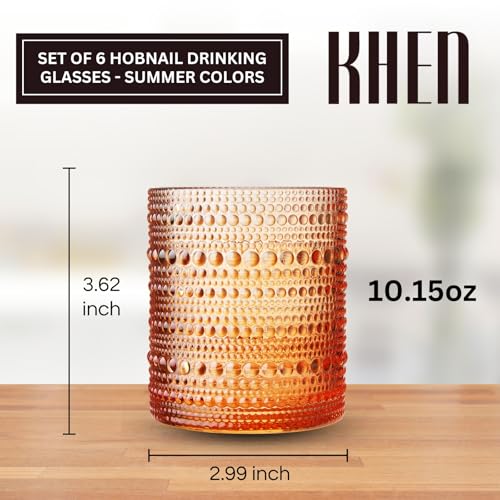 Hobnail Drinking Glasses (6 Count)