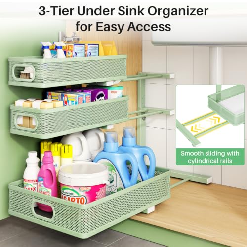 Under Sink Organizer (Green / 1 Pack)