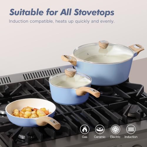Ceramic Pots and Pans Set Nonstick