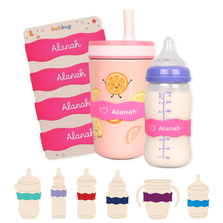 Orbit Labels Silicone Bottle Bands (4 Count)