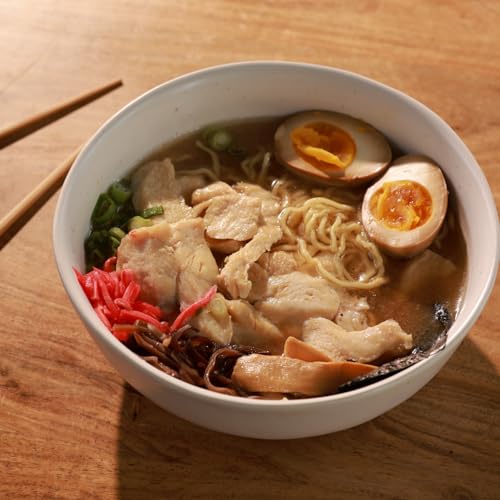 Ramen Set Includes 2 Ramen Bowls and 2 Pairs of Chopsticks (Dove Gray Ramen)
