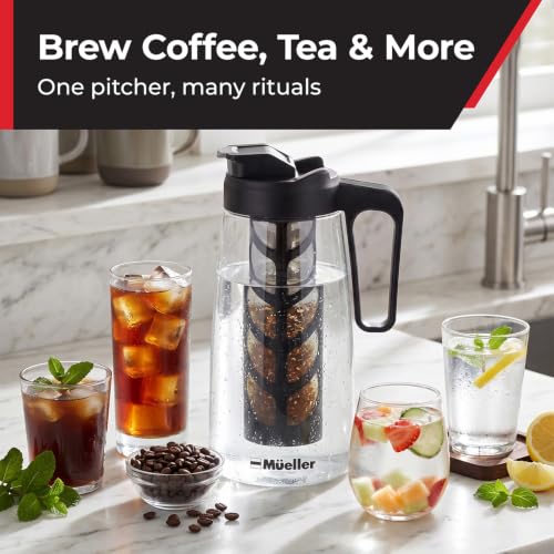 MUELLER HOME Cold Brew Coffee Maker (Clear Black)