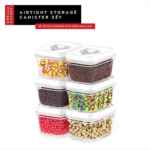 Airtight Food Storage Containers with White Lids (05 - 0.4 liter (Set of 6))