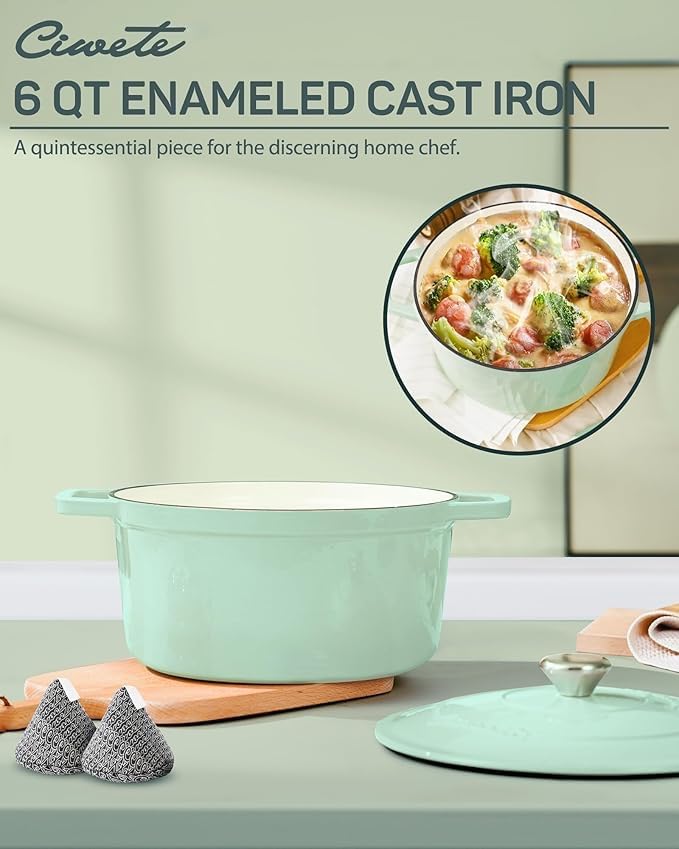 6 QT Dutch Oven Pot with Lid
