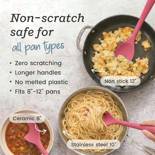 Starpack Like a Boss XL Silicone Cooking Utensils Set (Earthy Pink / XL Size Set of 6, 13")