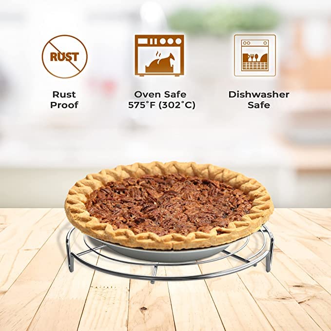 Round Cooling Rack Stainless Steel Steamer Rack Set of 3