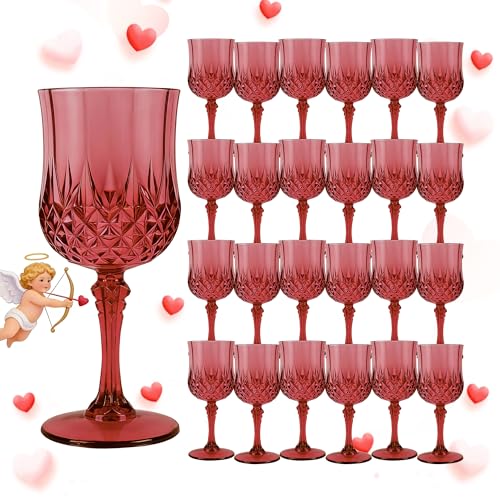 24Pack Plastic Wine Glasses (24 Count)