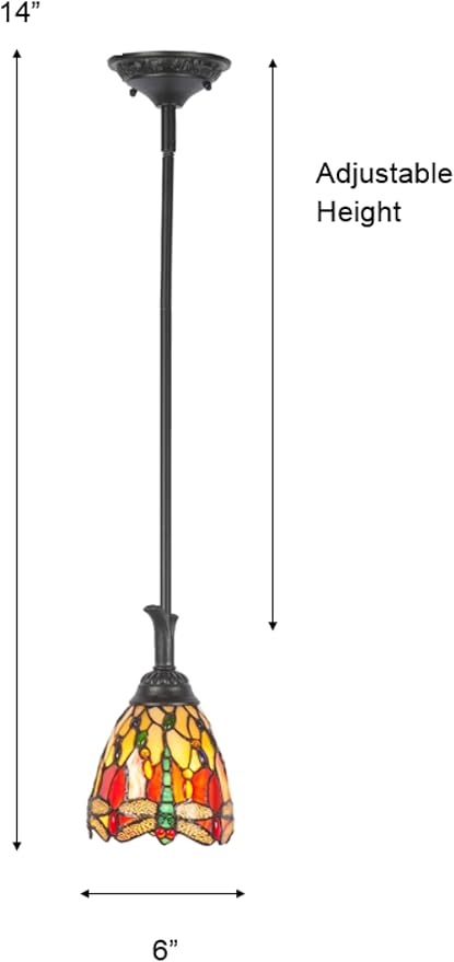 Dale Tiffany FTM10013 Corrall Mini Pendant, Antique Bronze