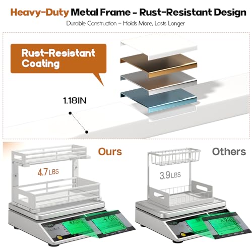 2 Pack 17"Deep Under Sink Organizer And Storage (2 Pack-17"Dx11.4"-16.34"H / Gray)