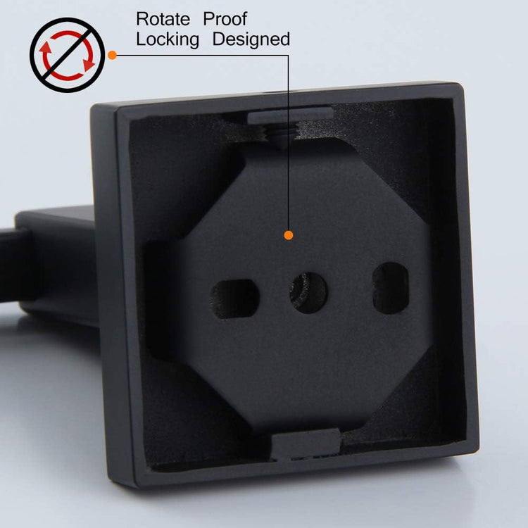 Matte Black Toilet Paper Holder SUS 304 Stainless Steel Wall Mounted Toilet Tissue Roll Holder for Bathroom