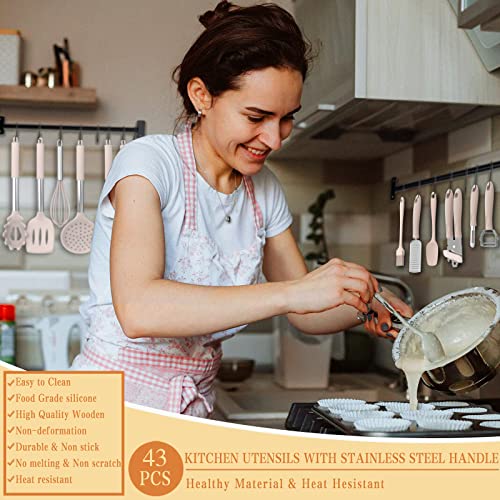Silicone Cooking Utensil Set (Khaki)