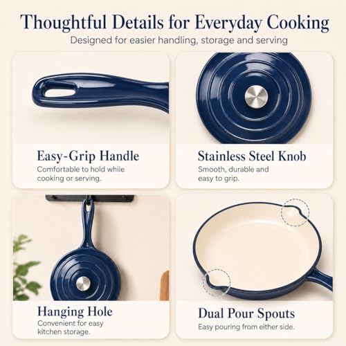 Enameled Cast Iron Cookware Set
