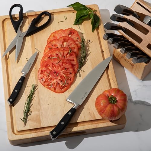 Yatoshi 15 Piece Black Knife Block Set