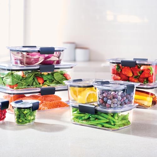 Brilliance BPA Free Airtight Food Storage Containers with Lids (4.7 cup (8-Piece))
