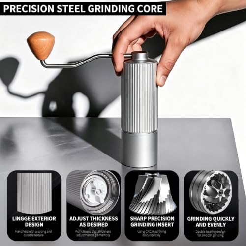 Manual Coffee Grinder (Style B-White)