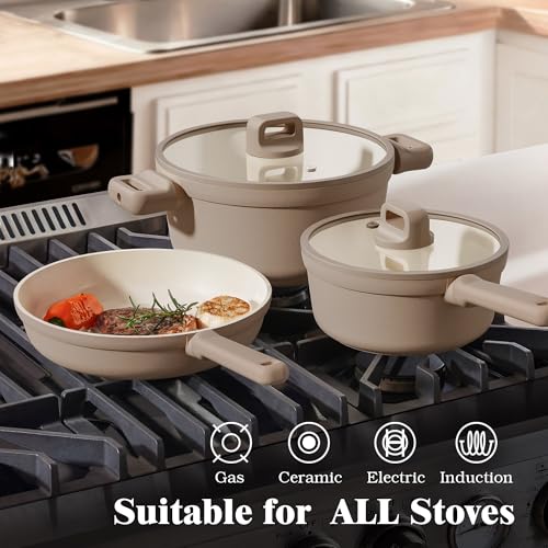 Ceramic Pots and Pans Set Nonstick