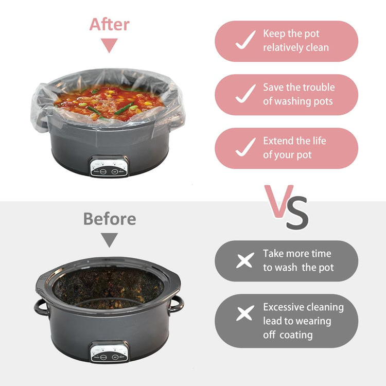 13"x21" Large Size Slow Cooker Liners 36 Count
