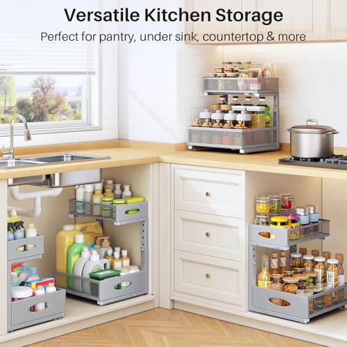 Under Sink Organizer (Grey / 1-Pack)