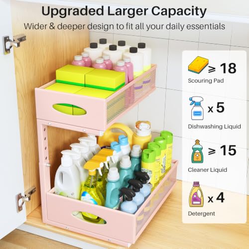 Under Sink Organizer (Pink / 1-Pack)