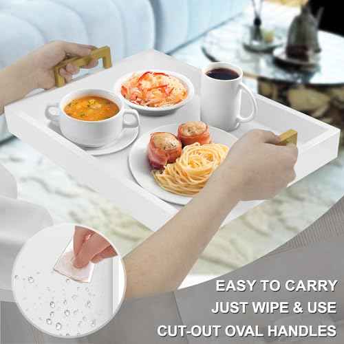 Wood Serving Tray with Handles