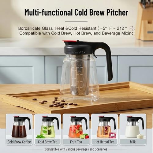 Cold Brew Coffee Maker ((Black 32oz))