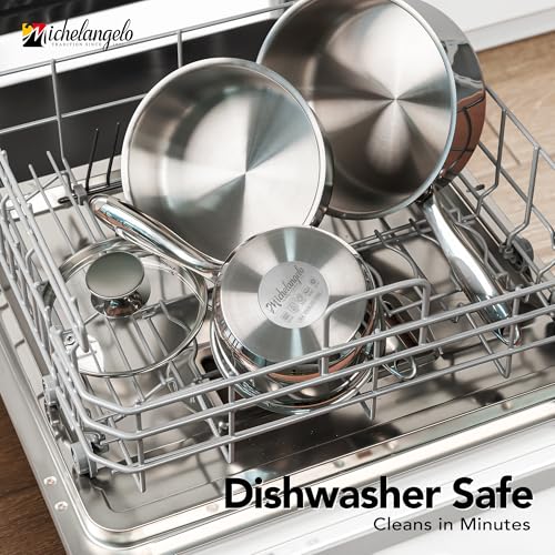 Stainless Steel Saucepan Set with Lids 1QT & 2QT & 3QT