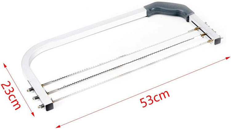 Cake Leveler,304 Stainless Steel 3 Blades Adjustable Layer Cake Cutter,DIY Cake Slicer Kitchen Baking Tools Accessories,Household Cake Tools Baking and Pastry Tools,for Cake Making(Silver)